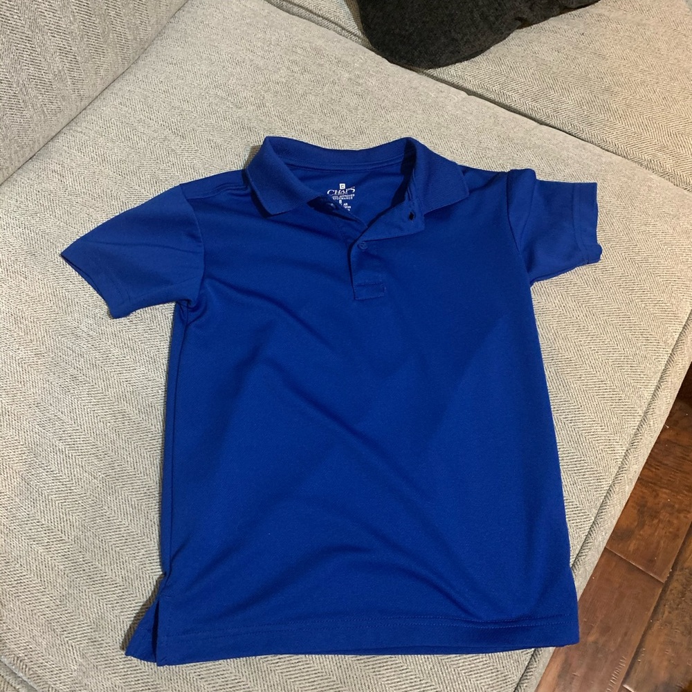 Blue Kids Polo Shirt. Boys sz 8 chaps top
